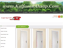 Tablet Screenshot of kalfasanahsap.com